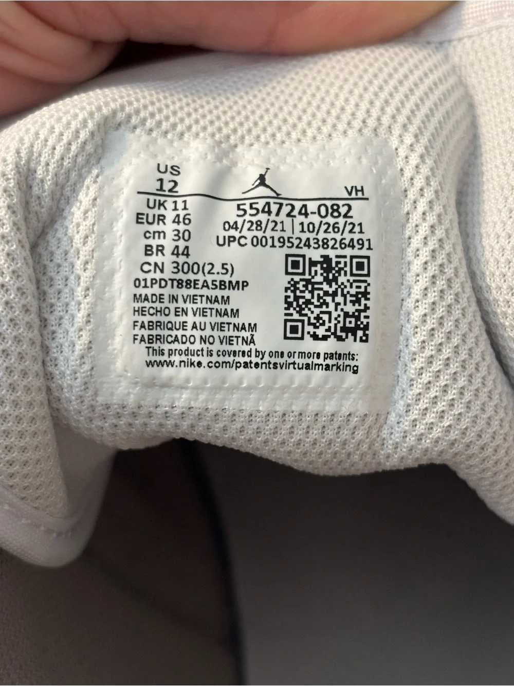Jordan Air Jordan 1 Mid Sneakers US 12 College Grey Light Bone White